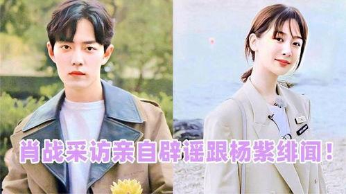 杨紫和肖战最新爆料辟谣,澄清谣言，真相揭晓